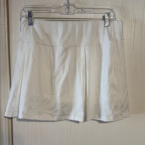 White Pleated Skirt